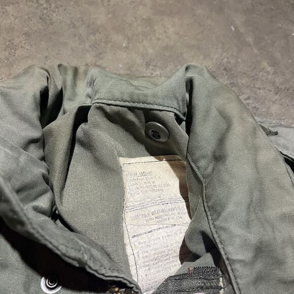 Vintage 50s OG-107 Sateen Military Green Field Jacket - Picture 4 of 4